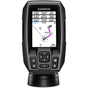 010-01550-01: Garmin STRIKER™ 4 Fishfinder Worldwide Version w/77/200kHz - 4-Pin Transducer w/Transom & Trolling Motor Mounts