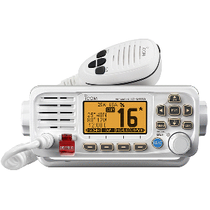 M330 81: Icom IC-M330 VHF Radio Compact w/GPS - White
