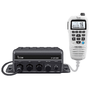 M510BB GW 21 USA: Icom IC-M510BB GW 21 Black Box VHF w/White Command Mic & 3 Command Mic Ports