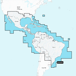 010-C1364-30: Navionics NASA004L - Mexico, Caribbean to Brazil - Navionics+