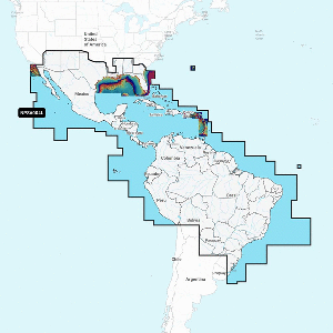 010-C1364-40: Navionics Platinum+ NPSA004L - Mexico, Caribbean to Brazil