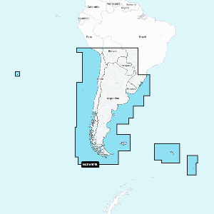 010-C1365-30: Navionics NASA005L - Chile, Argentina & Easter Island - Navionics+