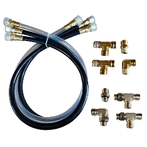 OC17SUK42: SI-TEX Autopilot Hydraulic Steering Installation Kit w/Hoses & Fittings