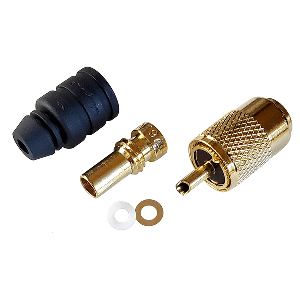 PL-259-58-G: Shakespeare PL-259-58-G Gold Solder-Type Connector w/UG175 Adapter & DooDad® Cable Strain Relief f/RG-58
